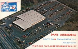 Dakis Oldsmobile Dealership, Cinnaminson, NJ Postcard