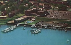 Aerial View of the Molly Pitcher Inn and Marina, Red Bank, NJ Postcard