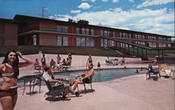 Palmer House Motel, Heated Swimming Pool Postcard