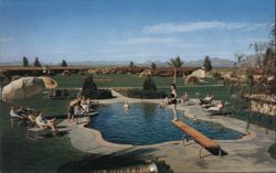 Sundown Ranch Poolside Scene, Scottsdale, AZ Postcard