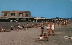 Easton's Beach and Pavilion, Newport, RI Postcard