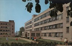 Cooper Hall and Chaffee Hall, University of Bridgeport Postcard