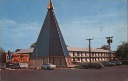 Host Ways Motor Inn, East Haven, CT Postcard