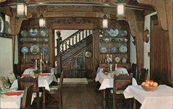 The Mayflower Inn, Dining Room Interior Postcard