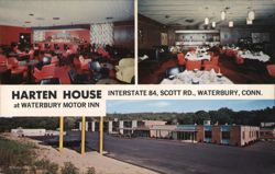 Harten House at Waterbury Motor Inn Postcard