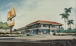 Western 6 Motel, 'Luxury at Economy Prices' Postcard