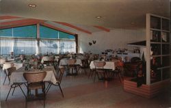 Interior of the Safire Restaurant, Springerville, Arizona Postcard