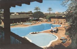 Western Village Motor Hotel Swimming Pool, Phoenix, AZ Postcard