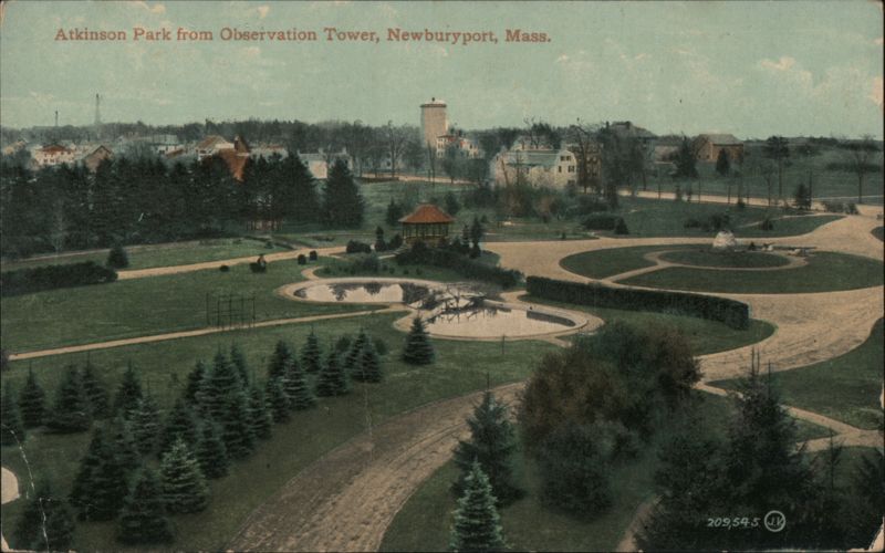 Atkinson Park from Observation Tower, Newburyport, Mass. Massachusetts