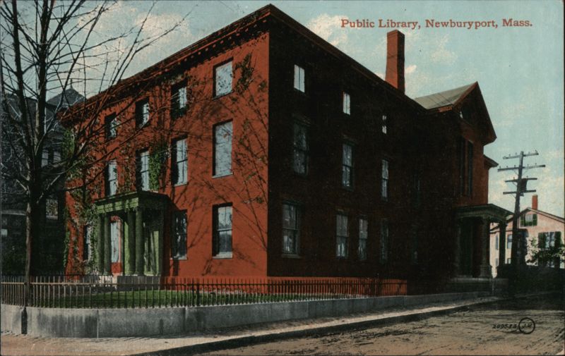 View of Public Library Newburyport Massachusetts
