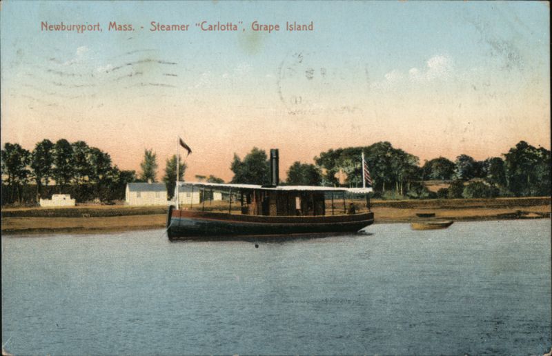 Steamer Carlotta, Grape Island, Newburyport, MA Massachusetts