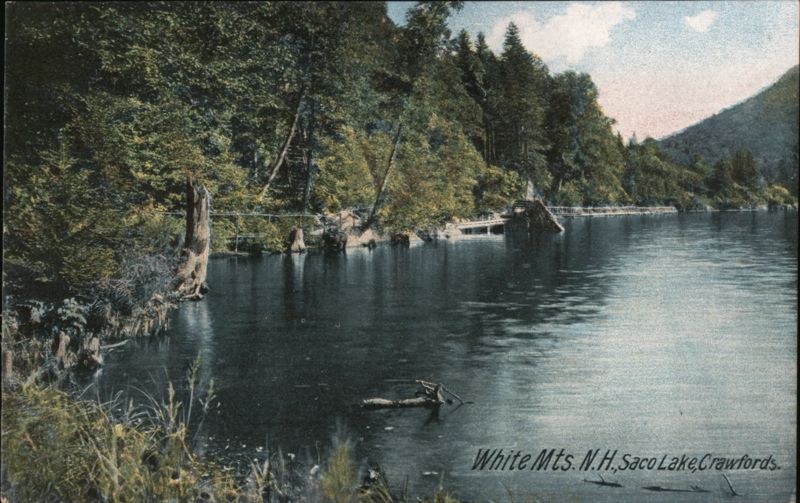 Saco Lake, Crawfords, White Mts., N.H. Crawford Notch New Hampshire