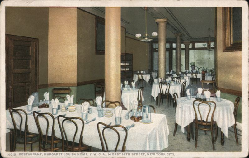 Restaurant, Margaret Louisa Home, Y.W.C.A. New York City
