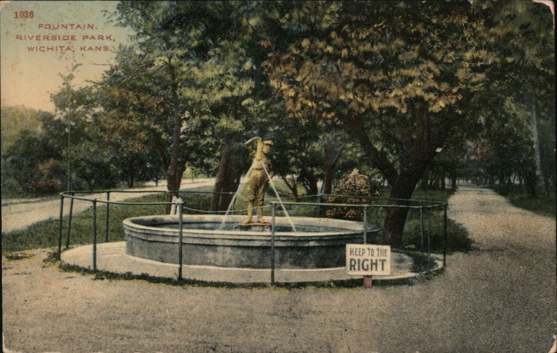 Fountain, Riverside Park, Wichita, KS Kansas