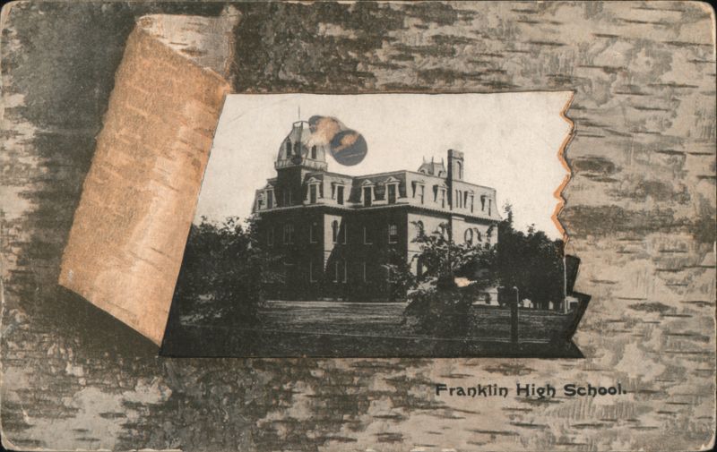 Franklin High School, Birch Bark Frame New Hampshire