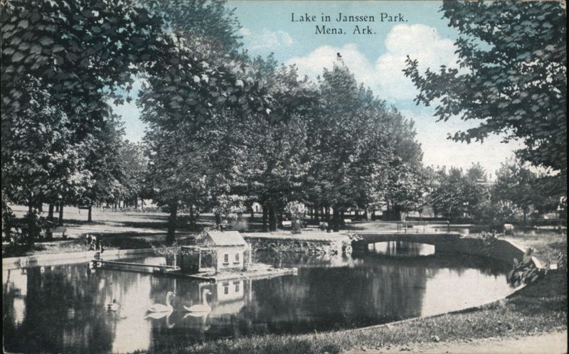 Lake in Janssen Park, Mena, AR Arkansas