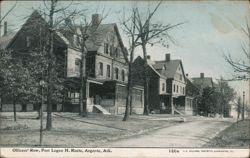 Officers' Row, Fort Logan H. Roots, Argenta, AR Postcard
