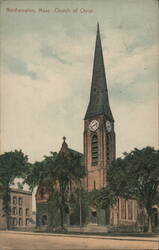 Northampton, Mass. Church of Christ Postcard