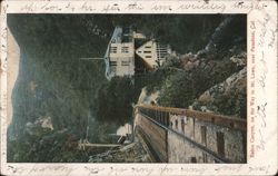 Rubio Canyon Incline Railway, on the Way to Mt. Lowe Postcard