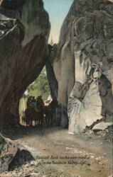Tunnell Rock on the new road to the Yosemite Valley Postcard