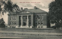 New High School, Rockland, MA Postcard