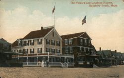 The Newark and Leighton Houses, Salisbury Beach, Mass. Postcard