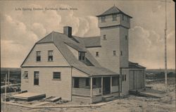 Life Saving Station, Salisbury Beach, MA Postcard