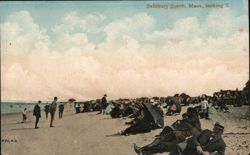 Salisbury Beach, Mass., looking S. Postcard