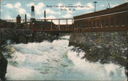 Berlin Falls and International Paper Co. Postcard