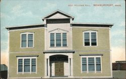 Odd Fellows Hall, Newburyport, MA Postcard