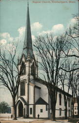 Baptist Church, Newburyport, MA Postcard