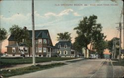 Road Near Town House, Old Orchard Beach, ME Postcard