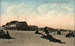 Salisbury Beach, Mass., looking N. Postcard