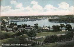 Merrimac River from Swett's Hill Postcard