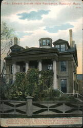 Rev. Edward Everett Hale Residence, Roxbury, MA Postcard