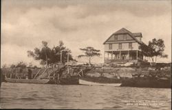Three Islands Colony, New Meadows River, ME Postcard