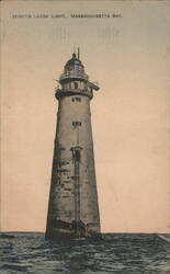 Minot's Ledge Light, Massachusetts Bay Postcard