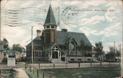 Congregational Church, Walla Walla, WA Postcard