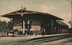 The Depot, East Brownfield, ME Postcard