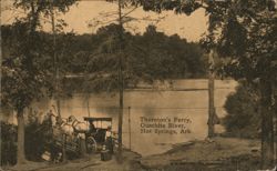 Thornton's Ferry, Ouachita River, Hot Springs, Ark. Postcard