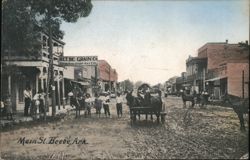 Main Street Scene, Beebe, Arkansas Postcard