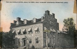 The Old Eagle Hotel, Built in 1826 Postcard