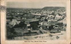 Bird's Eye View, Mineral Wells, Texas Postcard