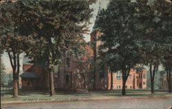 St. Paul's Church, Jackson, MI Postcard