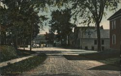 The Square, Brooks, Maine Postcard