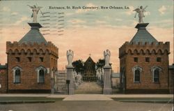 Entrance, St. Roch Cemetery, New Orleans Postcard