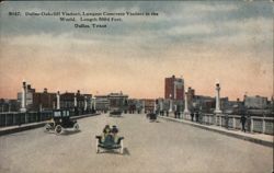Dallas-Oakcliff Viaduct, Longest Concrete Viaduct Postcard