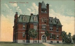 High School, Trenton, Mo. Postcard