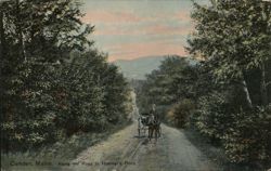 Along the Road to Hosmer's Pond, Camden Postcard