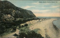 Pebble Beach, Catalina Island, CA Postcard
